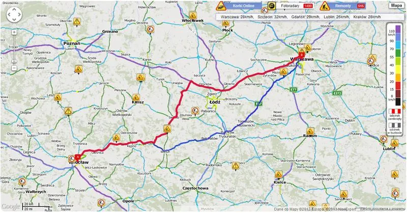 Ile kilometrów dzieli Warszawę od Wrocławia? Sprawdź trasę PKP!