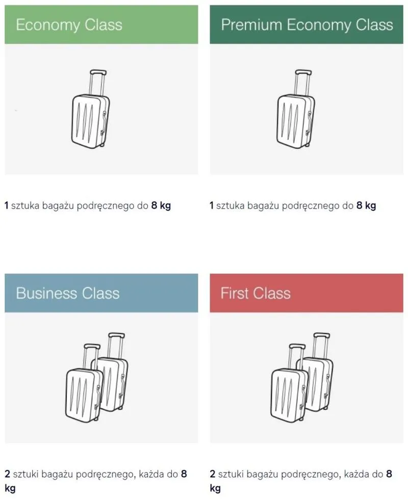 Bagaż podręczny Lufthansa