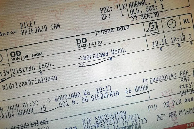 Sprawdzenie statusu biletu