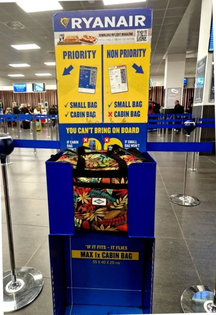 Wymiary bagażu podręcznego